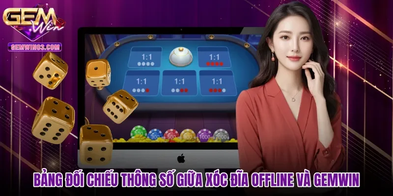 Bảng đối chiếu thông số giữa Xóc đĩa offline và Gemwin