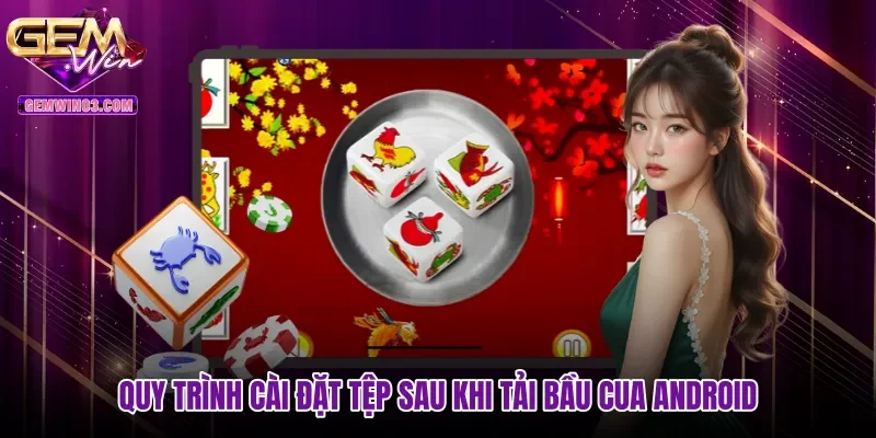Quy trình cài đặt tệp sau khi tải bầu cua Android